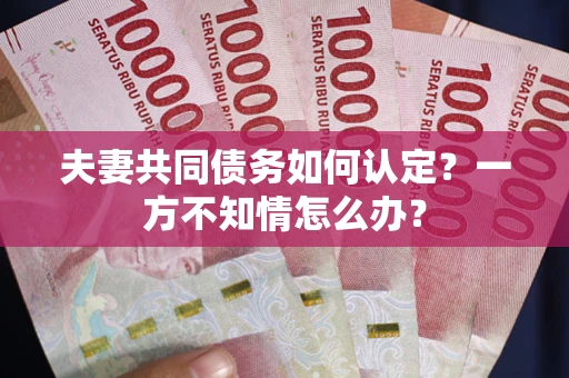 北京夫妻共同债务如何认定？一方不知情怎么办？