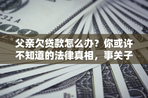 北京父亲欠贷款怎么办？你或许不知道的法律真相，事关子女未来