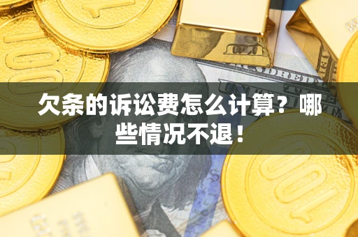北京欠条的诉讼费怎么计算？哪些情况不退！