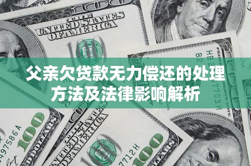 北京父亲欠贷款无力偿还的处理方法及法律影响解析